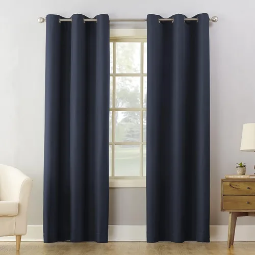 Vista 23 de No. 918 Montego - Panel de cortina con ojales semitransparentes con textura casual