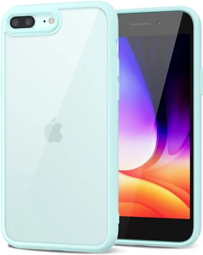 Vista 194 de LoeoeL para iPhone 8 Plus/ 7 Plus Funda Transparente, Funda Híbrida de Teléfono [Plástico Duro y Parachoques de Silicona Suave] Cubierta Protectora