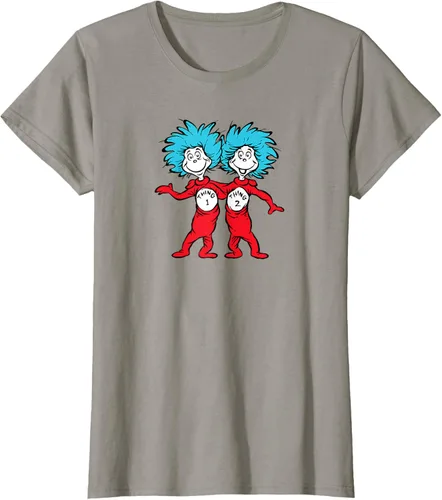 Vista 86 de Dr. Seuss Thing 1 Thing 2 Buddies - Camiseta Negro