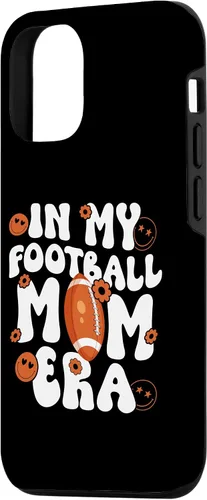 Vista 2 de Funda para iPhone 14 Groovy In My Football Mom Era Funny Football Mama Boys Girls