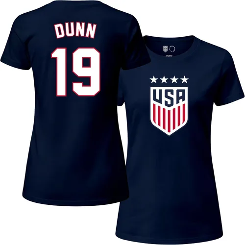 Vista 18 de Icon Sports Camiseta de algodón con licencia oficial del equipo nacional de fútbol femenino de EE. UU. - Mujeres - 67WCT