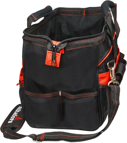 Vista 6 de Hultafors Work Gear HT5543 - Bolsa de herramientas para comerciantes, 33 bolsillos, portaherramientas de poliéster balístico resistente, correas