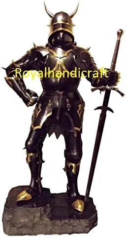 Vista 2 de Royal Handicraft - Armadura medieval para Halloween, cosplay, juego de rol y juego de teatro, armadura medieval vintage para adultos, armadura