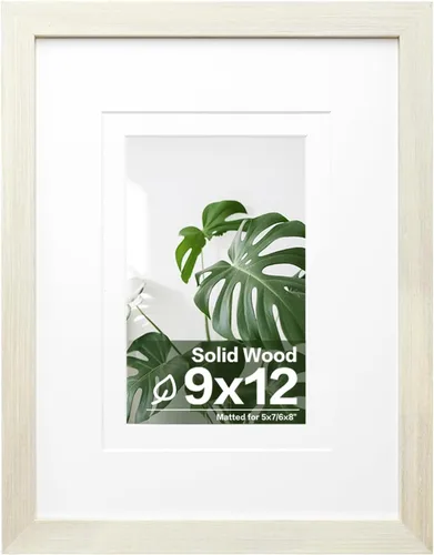 Vista 213 de Egofine - Portarretratos de 4 x 6 pulgadas, de madera maciza con plexiglás, para fotos de 3.5 x 5 con paspartú o de 4 x 6 sin paspartú, para colocar