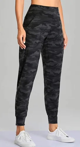 Vista 14 de Oalka - Pantalones deportivos para mujer, con cintura alta y bolsillos, para hacer deporte, yoga y entrenar
