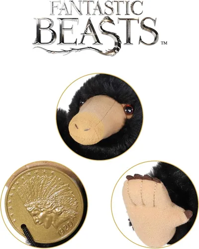 Vista 5 de The Noble Collection Wizarding World Fantastic Beasts Niffler - Marioneta de peluche interactiva electrónica
