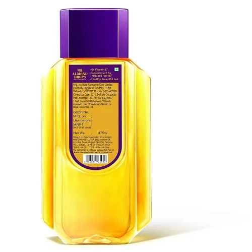 Vista 2 de Bajaj Aceite para el cabello con gotas de almendras – 475 ML