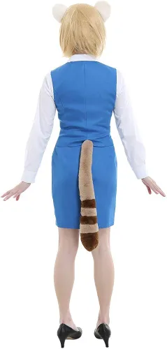 Vista 5 de Haikyuu - Disfraz de anime para mujer, traje de oficina, uniforme con cola y orejas