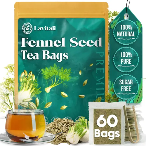 Vista 35 de Lavitali, Bolsas de té de raíz de bardana 60 bolsas, té de hierbas 100% puro Sin cafeína, bolsa de filtro ecológica rica en antioxidantes