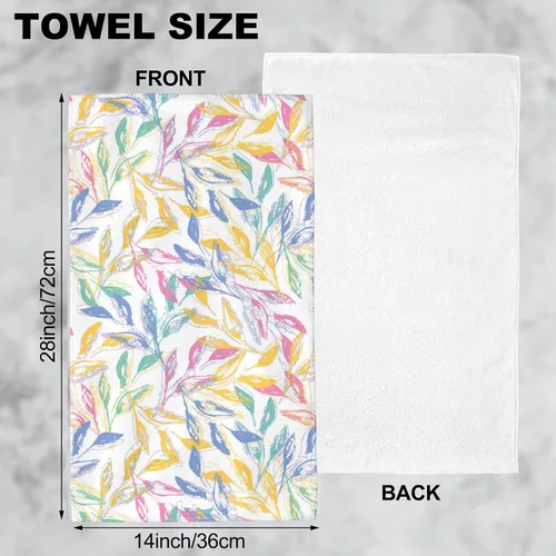 Vista 2 de Juego de 2 toallas de mano bohemias de primavera para baño, toallas de baño de mano, suaves, absorbentes, toallas decorativas para baño, cocina