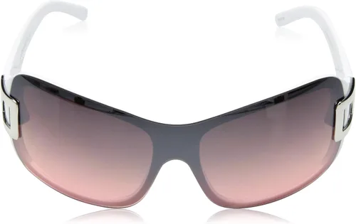 Vista 2 de Southpole Lentes de sol de gran tamaño con protección UV para mujer, 1019sp, regalos de moda, 6.693 in, blanco y rosa, mm US, Blanco & Rosa