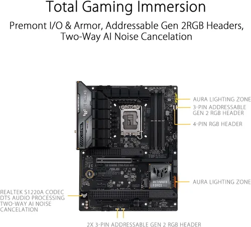 Vista 5 de ASUS TUF Gaming Z790-Plus WiFi LGA 1700