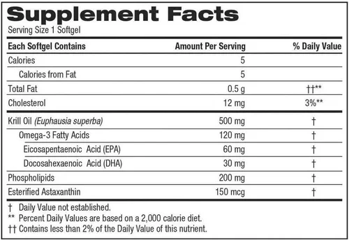 Vista 2 de Kirkland Aceite de Krill Signature 500 mg., 160 cápsulas blandas