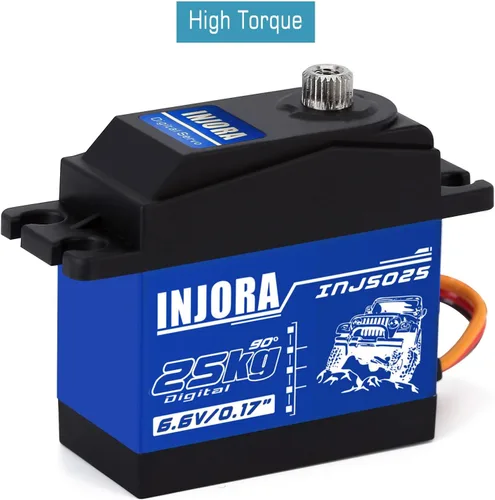 Vista 7 de INJORA RC Servo 55.1 lbs Servo Digital Servo Alto Torque RC Piezas para 1:10 RC Crawler VP VS4-10 SCX10 Pro SCX10 TRX4 D90