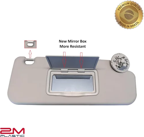 Vista 4 de Visor solar para Chevy Cruze 2017-2018 juego de pares izquierdo+derecho gris 2MPLASTIC 3 tornillos (atmósfera gris)