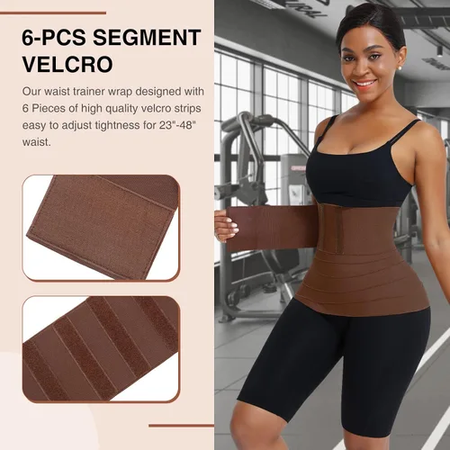 Vista 4 de FeelinGirl Waist Trainer Wrap for Women Tummy Control Waist Shaper with Loop