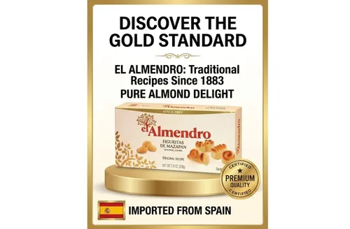 Vista 4 de El Almendro Mazapán Shapes (Mazapan) Turron 7oz (200 G)