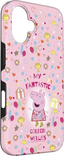 Vista 3 de Funda para iPhone 16 Peppa Pig My Fantastic Golden Wellies