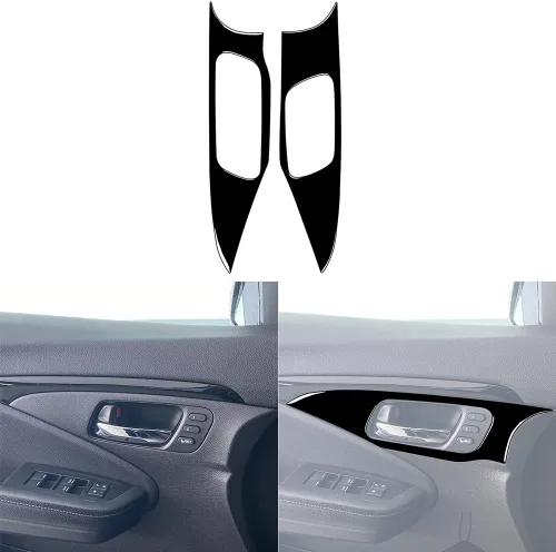 Vista 22 de 4 calcomanías para auto con diseño de pilar en el interior del espejo retrovisor compatible con Ridgeline 2017 2018 2019 2020/Passport