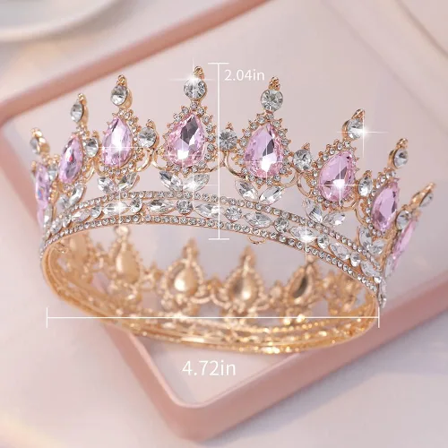 Vista 2 de Kamirola - Coronas para mujeres coronas y tiaras TR12