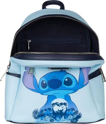 Vista 6 de Loungefly Mini mochila Disney Stitch, Azul, Mochila