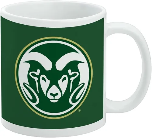 Vista 504 de Taza de cerámica con el logotipo principal de la Universidad Rider, taza de regalo novedosa para café, té y bebidas calientes, 11oz, blanca