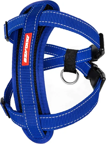 Vista 7 de EzyDog Arnés para perro sin tirones con placa de pecho – Arnés a prueba de escape con costuras reflectantes y acolchado cómodo para paseos fáciles