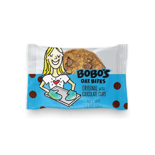 Vista 3 de Bobo's Oat Bites, Original con chispas de chocolate, 1.3 onzas (caja de 5 unidades)