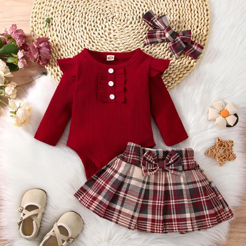 Vista 4 de TBUIALL Baby First Halloween Ropa De Bebe Para Fotos Niñas Traje hawaiano Bulldog Francés Ropa Bebé Niña Pijama