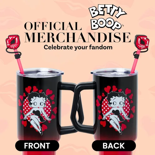 Vista 5 de Silver Buffalo Betty Boop Core Cute Pose, vaso de acero inoxidable, 40
