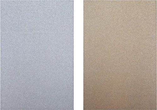 Vista 3 de Tim Holtz Kraft Stock Sparkle Classic Craft Supply, oro y plata, 2 paquetes de 18 th94315