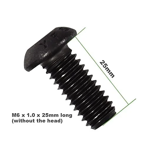 Vista 2 de CROSSDESIGN Juego de 6 tornillos Torx y tuerca plana compatibles con Polaris Ranger RZR General Body
