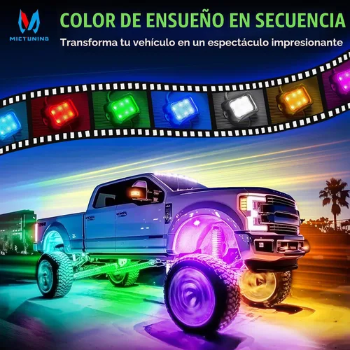 Vista 2 de MICTUNING C2+ RGB+IC - Luces de repuesto para 2 cápsulas (sin controlador)