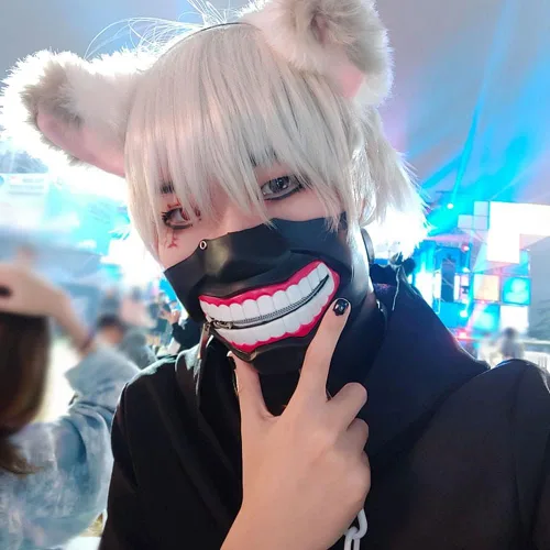 Vista 8 de Máscara de cosplay Kaneki Ken para cosplay/disfraces/fiestas