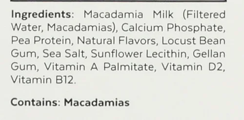Vista 3 de Milkadamia, Leche de macadamia vainilla sin azúcar, 32 onzas líquidas