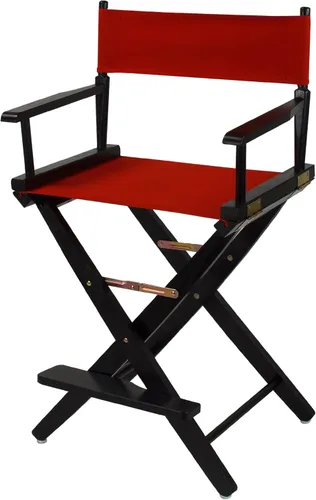 Vista 35 de American Trails Silla de director extra ancha de 18.0 in, marco negro con lona negra premium