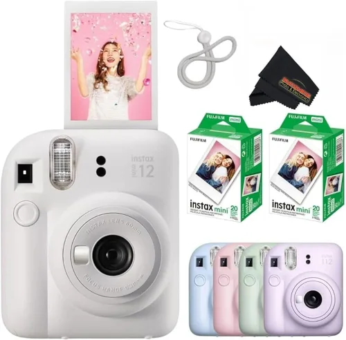 Vista 11 de Fujifilm Cámara instantánea Instax Mini 12 - Blossom Pink con 3 paquetes individuales