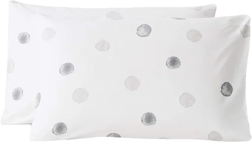 Vista 12 de SUSYBAO Juego de 2 fundas de almohada de tamaño Queen, 100% algodón, estampado floral, estampado de cachemira, color azul aguamarina, con cierre