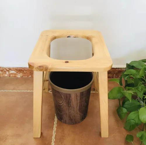 Vista 7 de Asiento de vapor Yoni de madera con cuatro patas, silla de vapor V vapor en Hom eattachment H 14.7 pulgadas, asiento yoni para mujer v vapor