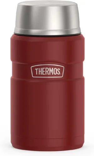 Vista 24 de THERMOS Stainless King - Tarro de alimentos aislado al vacío con cuchara, 16 onzas, verde militar mate Stainless Steel Insulated Food Container