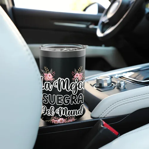 Vista 6 de La Mejor Suegra Del Mundo - Vaso aislado de acero inoxidable para suegra española