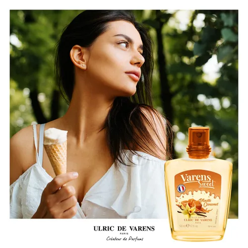 Vista 3 de Ulric de Varens Set de regalo de vainilla de caramelo de 1.7 onzas líquidas de Eau de Parfum + spray para bolso de 0.7 onzas líquidas – Delicioso
