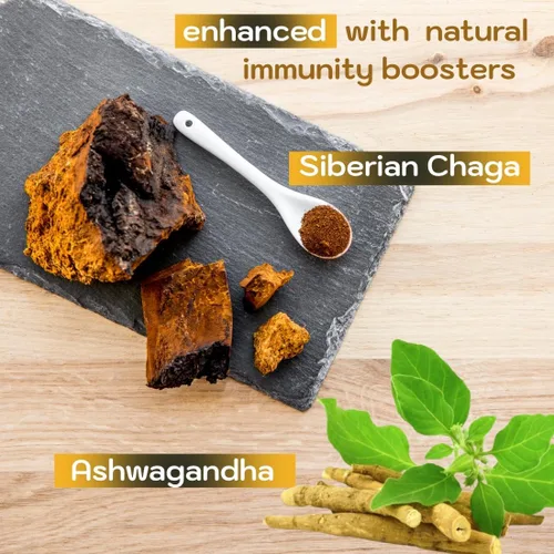 Vista 4 de Shilajit - Gomitas para hombres y mujeres, resina pura del Himalaya extra fuerte 50,000 para apoyar el metabolismo, Ashwagandha Siberian Chaga 2