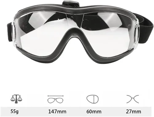 Vista 2 de Fx-miRo - Gafas de seguridad, gafas protectoras antivaho y UV, gafas de trabajo de protección para bricolaje, laboratorio, exteriores Negro