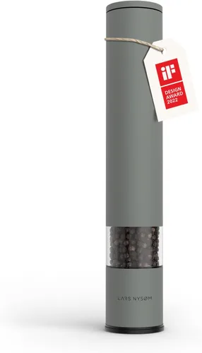 Vista 14 de LARS NYSØM - Molinillo de sal y pimienta de acero inoxidable con molinillo de cerámica ajustable, de diseño