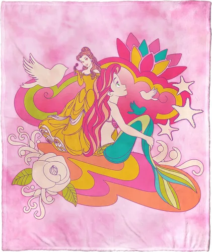 Vista 15 de Northwest Aladdin - Manta de seda táctil, 50 x 60 pulgadas, Aladdin y Jasmine