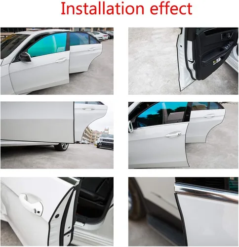 Vista 6 de ESUPPORT - Protector para puerta de auto, forma de U, 16 ft, goma protectora de bordes, contra rayones