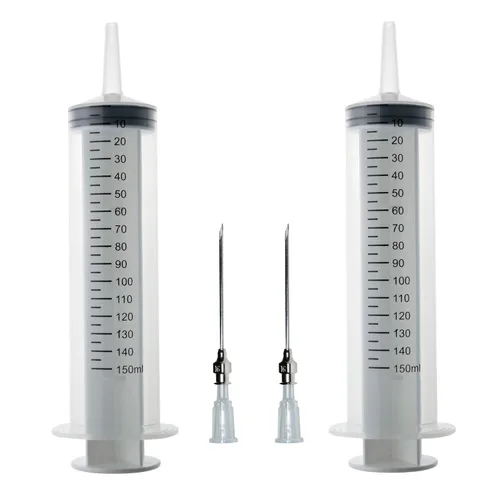 Vista 13 de 2 jeringas de cocina de 3.4 fl oz – Dispensador de pegamento de plástico de 100 cc con aguja, gran volumen para dispensar (3.4 fl oz-A)
