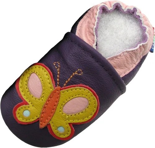 Vista 3 de Carozoo 18 diseños de zapatos de bebé de piel suave suela precaminante cuna zapatillas niños pequeños zapatos (0-6 meses a 7-8 años)