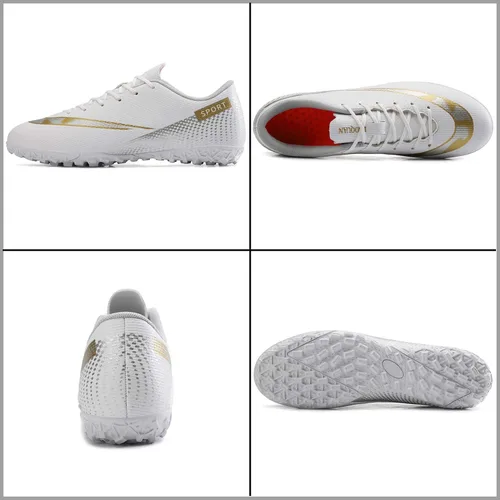 Vista 4 de YDVXBE Zapatos de fútbol para hombre, zapatos de fútbol juveniles, zapatos de fútbol para adultos, tenis profesionales TF para entrenamiento